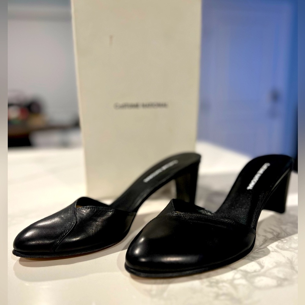 Costume National Slip on Leather Pumps / Heels NEW Sz.38.5